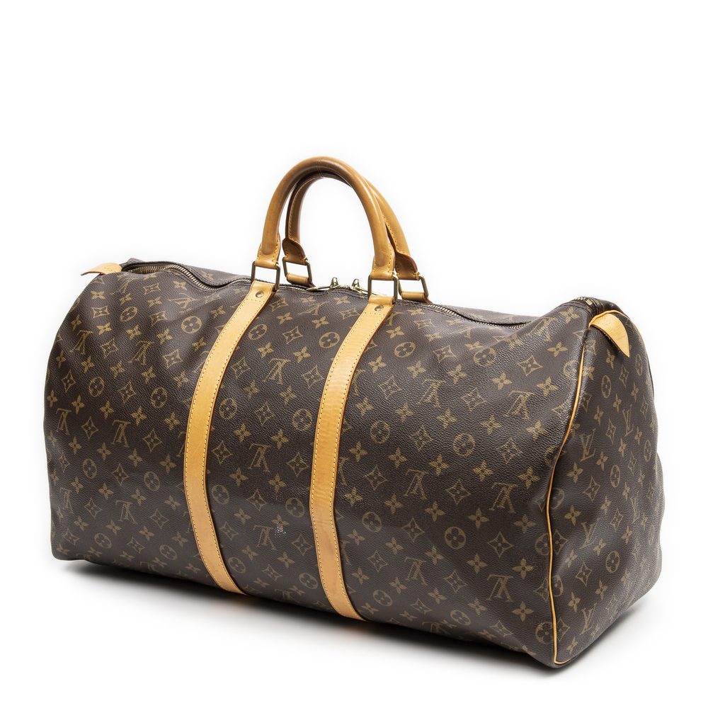 Louis Vuitton Keepall 55  in Brown Monogram Canvas - Picture 2 of 7